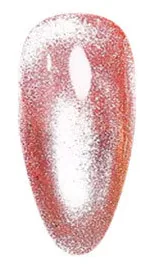 Cat eye press-on nail finish