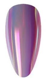 Chrome press-on nail finish