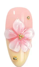 Painted art press-on nail finish