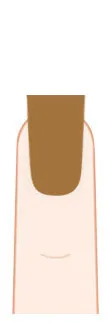 Duck (flare) press-on nail shape