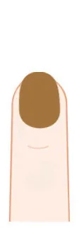 Kids round press-on nail shape