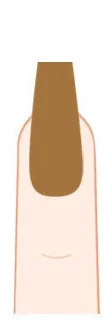 Long coffin press-on nail shape