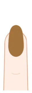 Long oval press-on nail shape