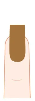 Medium square press-on nail shape