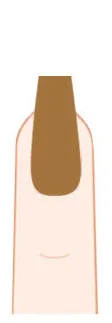 Short coffin press-on nail shape