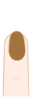 Short oval press-on nail shape