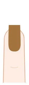 Short square press-on nail shape