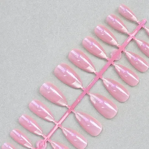Aurora French Cat Eye Almond Press-On Nails design 4