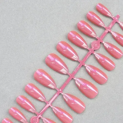 Aurora French Cat Eye Almond Press-On Nails design 8