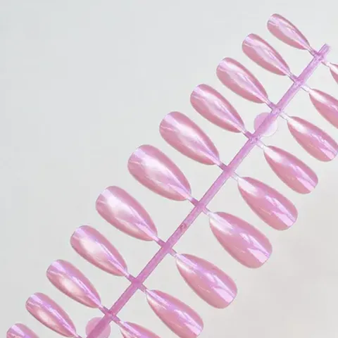 Aurora Solid Cat Eye Almond Press-On Nails design 11
