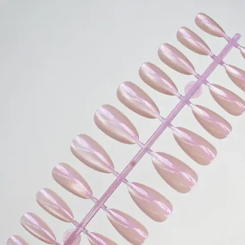Aurora Solid Cat Eye Almond Press-On Nails design 12