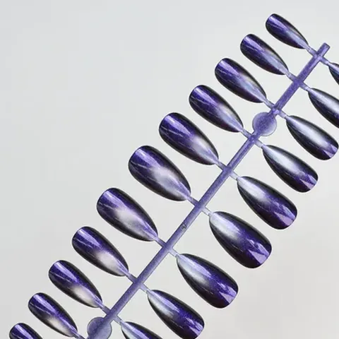 Aurora Solid Cat Eye Almond Press-On Nails design 6