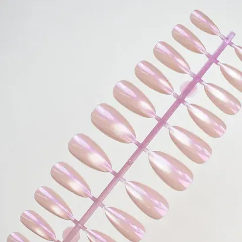 Aurora Solid Cat Eye Almond Press-On Nails design 8
