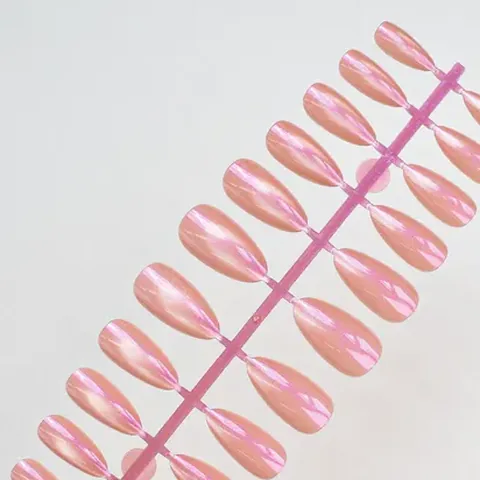 Aurora Solid Cat Eye Almond Press-On Nails design 9